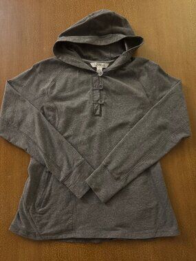 Guide Series Button Down Hoodie Dark Grey - Size Medium